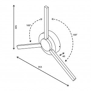 Настенное бра Elektrostandart 1665 TECHNO LED LEVER белый