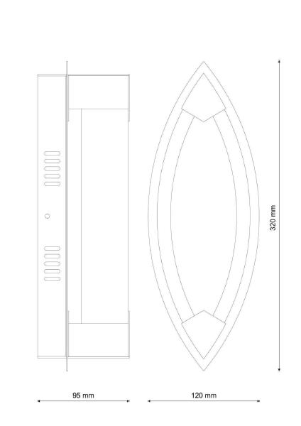 Настенное бра Lucia Tucci Modena MODENA W172.1 Small LED320