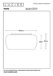 Потолочная люстра Lucide Pearl 70163/05/11