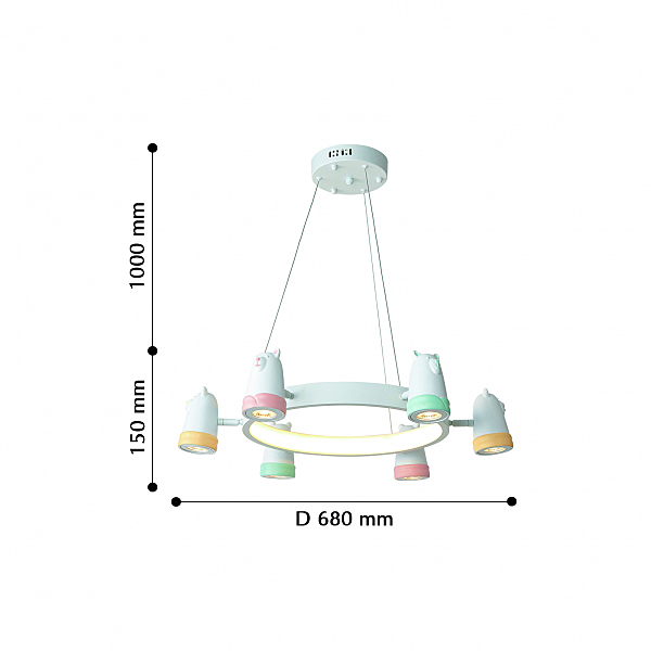 Подвесная люстра Favourite Taddy bears 2449-6P