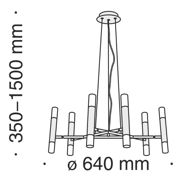 Светильник подвесной Maytoni Vigo MOD031PL-12B