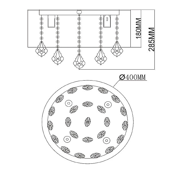 Потолочная люстра MW Light Жаклин 465015904