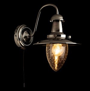 Настенное бра с выключателем Arte Lamp Fisherman A5518AP-1SS