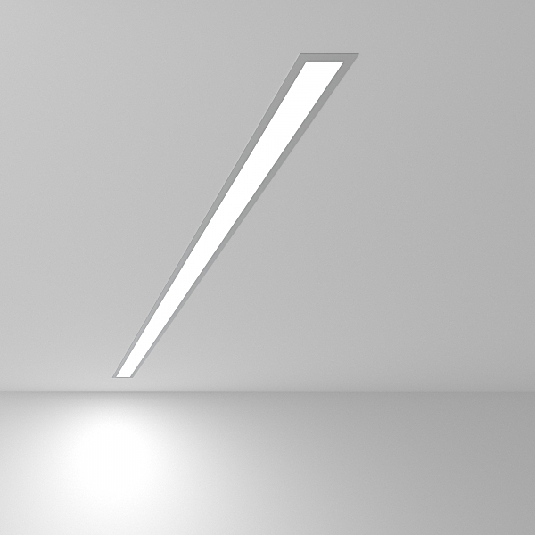 Встраиваемый светильник Elektrostandard Линейный светодиодный встраиваемый светильник 128см 25W 6500K матовое серебро (101-300-128)