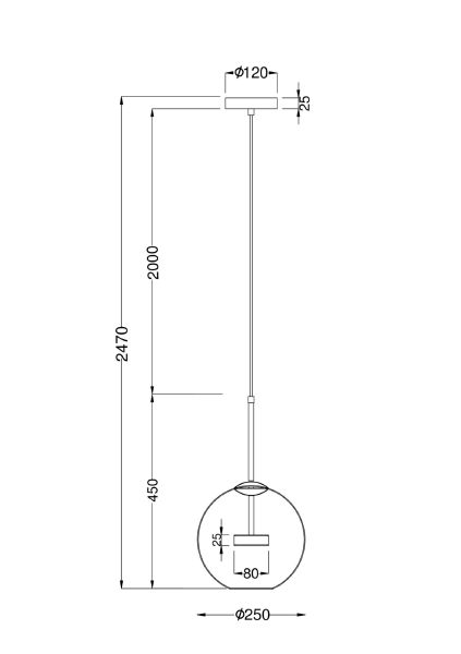 Светильник подвесной Maytoni Cometa MOD055PL-L12G3K