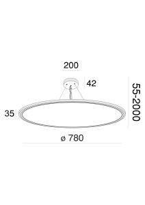 Подвесная люстра Maytoni Cosmos MOD057PL-L78W4K