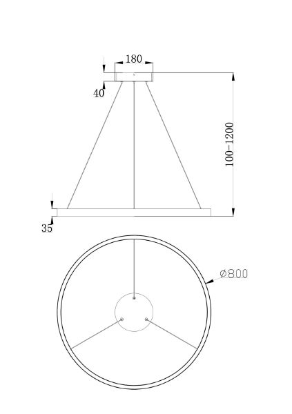 Подвесная люстра Maytoni Rim MOD058PL-L42B4K