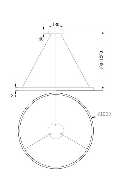 Подвесная люстра Maytoni Rim MOD058PL-L54W4K