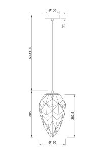 Светильник подвесной Maytoni Globo P052PL-01BL