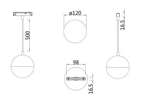 Трековый светильник Maytoni Kiat Gravity TR018-2-10W4K-B