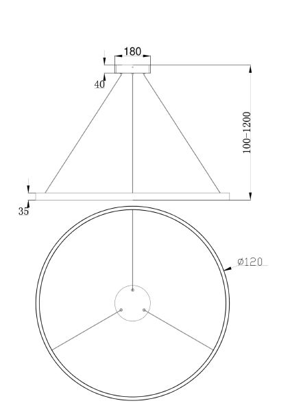 Подвесная люстра Maytoni Rim MOD058PL-L65B4K