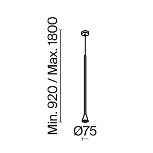 Светильник подвесной Maytoni Arrow P064PL-01B