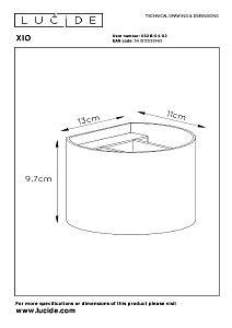 Настенный светильник Lucide Xio 09218/04/02