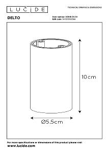 Накладной светильник Lucide Delto 09915/06/31