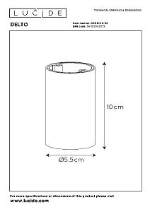 Накладной светильник Lucide Delto 09915/06/36