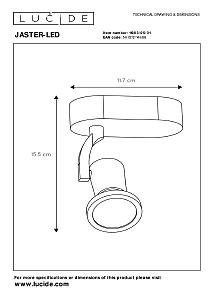 Светильник спот Lucide Jaster-Led 11903/05/31