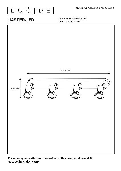 Светильник спот Lucide Jaster-Led 11903/20/30