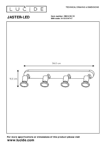 Светильник спот Lucide Jaster-Led 11903/20/31