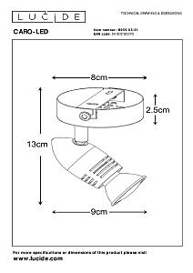 Светильник спот Lucide Caro-Led 13955/05/31