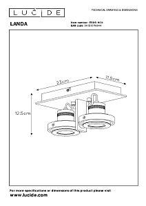 Светильник спот Lucide Landa 17906/11/31