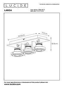 Светильник спот Lucide Landa 17906/16/31