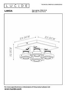 Светильник спот Lucide Landa 17906/21/12