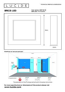 Уличные потолочные Lucide Brice-Led 28117/22/30