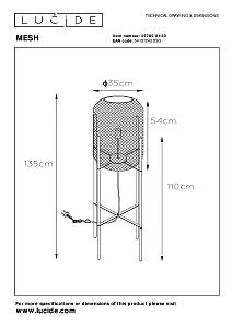 Настольная лампа Lucide Mesh 45785/01/30