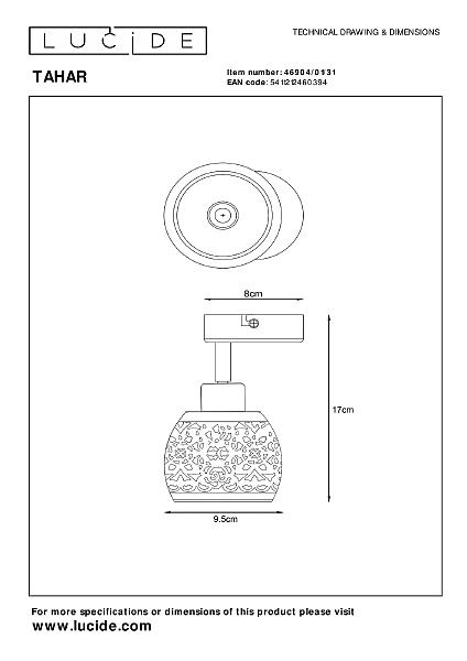 Светильник спот Lucide Tahar 46904/01/31