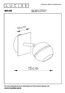 Светильник спот Lucide Binari 77975/05/31