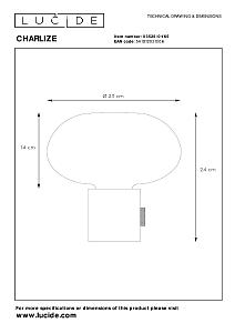 Настольная лампа Lucide Charlize 03520/01/65