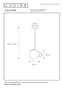 Светильник подвесной Lucide Jazzlynn 25405/20/65