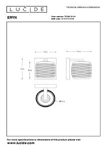 Настенное бра Lucide Eryn 70284/01/11