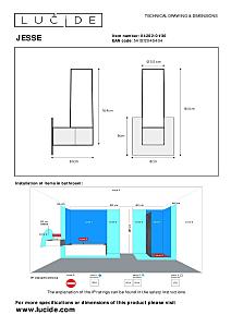 Настенный светильник Lucide Jesse 04202/01/30