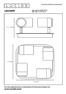 Светильник спот Lucide Lennert 26957/20/12