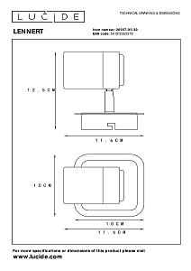 Светильник спот Lucide Lennert 26957/05/30