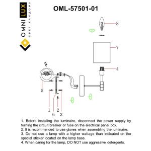 Настенное бра Omnilux Mulazzo OML-57501-01