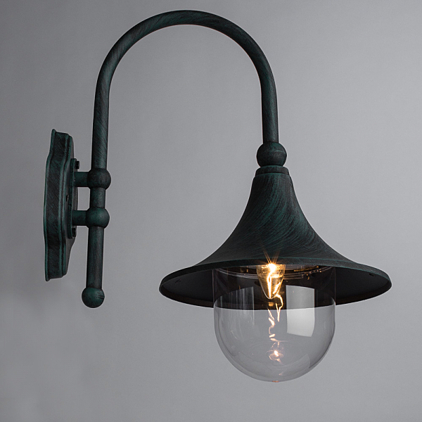 Уличный настенный светильник Arte Lamp MALAGA A1082AL-1BG