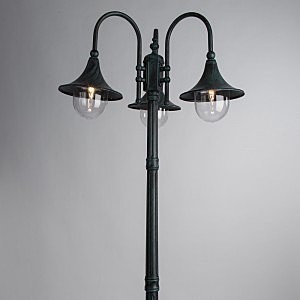 Столб фонарный уличный Arte Lamp MALAGA A1086PA-3BG