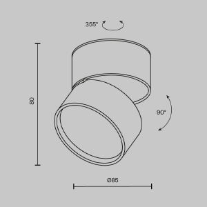 Накладной светильник Maytoni Onda C024CL-L12W4K