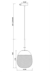 Светильник подвесной Maytoni Lune P072PL-L5W3K