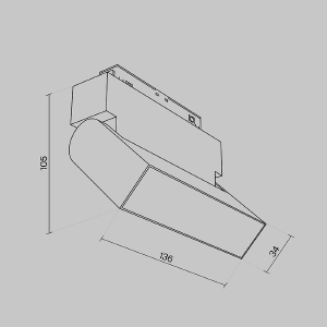 Трековый светильник Maytoni Basis Rot Gravity TR013-2-10W3K-B