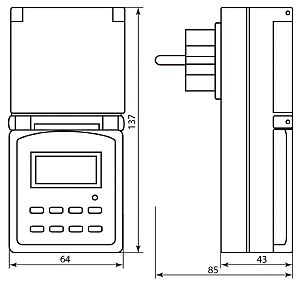 Розетка Feron TM23 23206