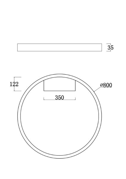 Потолочный LED светильник Maytoni Rim MOD058CL-L50B4K