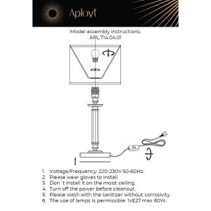 Настольная лампа Aployt Nikolet APL.714.04.01