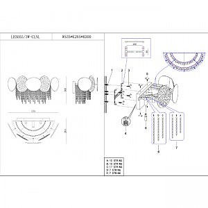 Настенное бра Lumien Hall Tesiya LH3055/3W-CLNL