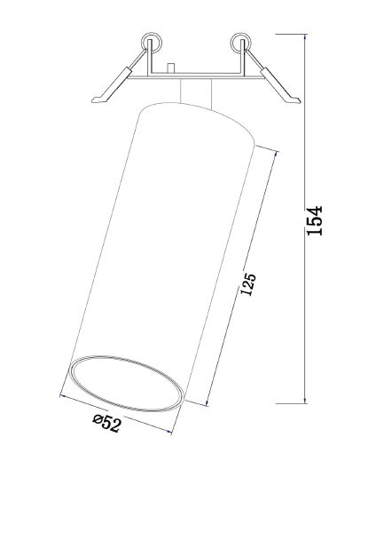 Встраиваемый светильник Maytoni Focus Led C053CL-L12W4K