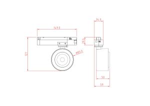 Трековый светильник Maytoni Single phase track system TR023-1-12B3K