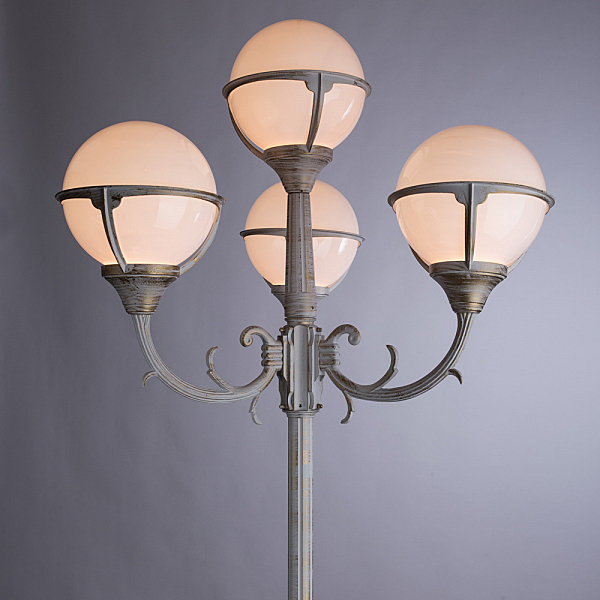 Столб фонарный уличный Arte Lamp MONACO A1497PA-4WG