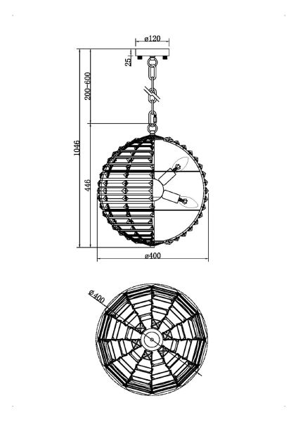 Подвесная люстра Maytoni Palla MOD092PL-06CH